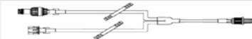 ONE-LINK Non-DEHP Double Lumen Standard Bore Extension Set with 1 ONE-LINK & 1 Luer Connection 7N8377K