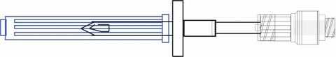 Bag spike non-vented short extension with CLEARLINK EMC1402