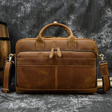 Doctors Bag Genuine Leather Laptop Bag Briefcase