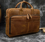 Doctors Bag Genuine Leather Laptop Bag Briefcase