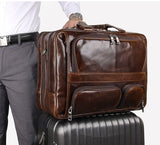 Big Briefcase Doctors Bag Business Office Bag Genuine Real Leather Laptop Briefcase