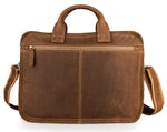 Handmade Pure Leather Men Doctors Briefcase Business Bag