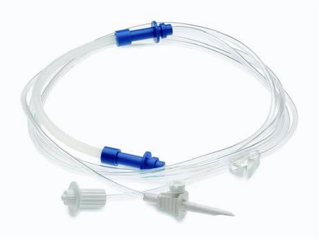 PVC Tube Set With Silicone Section. Vented Inlet Spike and Luer Lock Outlet For Filling Sterile H93811