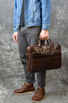 Doctors Bag Genuine Leather Laptop Bag Briefcase