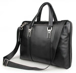 Luxury Leather Doctors Briefcase Business Bag Classic Designer Thick Leather Laptop Handbag