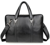 Luxury Leather Doctors Briefcase Business Bag Classic Designer Thick Leather Laptop Handbag