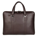 Luxury Leather Doctors Briefcase Business Bag Classic Designer Thick Leather Laptop Handbag