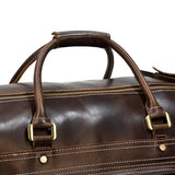 Large Doctors Bag Genuine Leather Luggage Wheels Duffle Bag Trolley Case Unisex