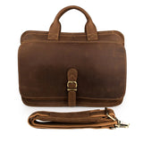 Handmade Pure Leather Men Doctors Briefcase Business Bag