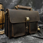 Doctors Bag Genuine Leather Laptop Bag Briefcase