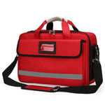 First Aid Medical Emergency Bag (Waterproof, Multi-pocket) Red