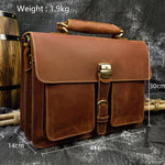 Doctors Bag Genuine Leather Laptop Bag Briefcase