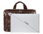 Big Briefcase Doctors Bag Business Office Bag Genuine Real Leather Laptop Briefcase