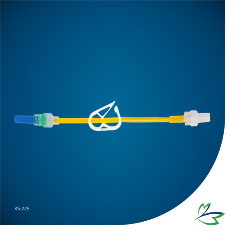 IV EXTENSION LINE, LARGE-BORE (3.0 x 4.1mm), 25cm LIGHT-PROTECTED DEHP-FREE TUBING WITH CHECK-VALVE, MLL/MLL END