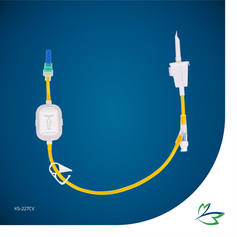 IV EXTENSION LINE WITH 0.2-micron IV FILTER AND NEEDLE-FREE Y-CONNECTION PORT, LARGE-BORE (3.0 x 4.1mm), 29cm LIGHT-PROTECTED DEHP-FREE TUBING, TWO-WAY SPIKE/CHECK-VALVE MLL END