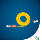 IV EXTENSION LINE WITH 1.2-micron BABY IV FILTER, SMALL-BORE (0.9 x 2.5mm), 15cm  LIGHT-PROTECTED DEHP-FREE TUBING, MLL/FLL END