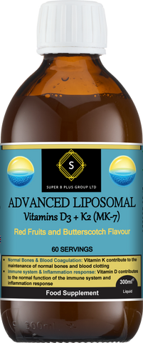 Advanced Liposomal - Vitamins D3 + K2 (MK-7) LIPD3K2/SB