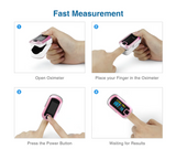 Mibest MD300CN340 OLED Fingertip Pulse Oximeter Pink