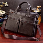 Doctors Briefcase Business and Office Laptop Bag Genuine Leather