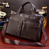 Doctors Briefcase Business and Office Laptop Bag Genuine Leather