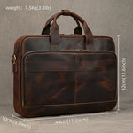 Doctors Bag Genuine Leather Laptop Bag Briefcase