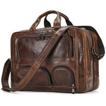 Big Briefcase Doctors Bag Business Office Bag Genuine Real Leather Laptop Briefcase