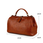 Women Doctors Bag Genuine Leather Long Strap Shoulder Bag