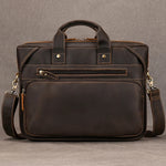 Vintage Leather Doctors Briefcase Laptop Messenger Shoulder Bag