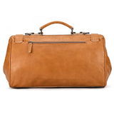 Doctors Bag Genuine Leather Travel Bag with Metal Buckle Anti-theft Designer Bag