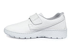 Anti-static Breathable Sneakers Work White Shoes with Velcro Strap