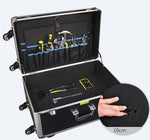 Medical Equipment Case Doctors Bag Large Aluminium Trolley Box with Wheels