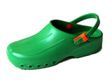 Lightweight Antistatic Clogs Work Shoes with Straps Green