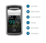 CHOICEMMED MD300CI218 OLED Bluetooth Pulse Oximeter With PI Blood Saturation Monitor