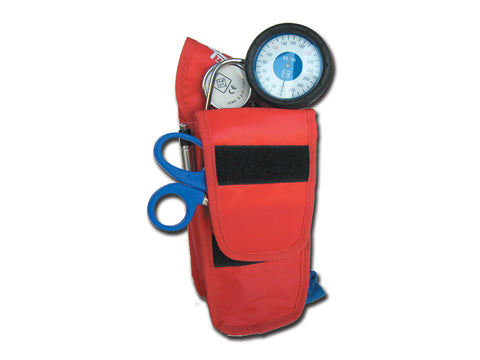 Large Holster with Pocket & Belt Loop Red for Medical Instruments