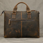 Vintage Leather Doctors Briefcase Laptop Messenger Shoulder Bag