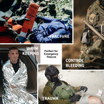 First Aid Kit (Hiking, Hunting, Camping - IFAK SOS Emergency Trauma Kit)