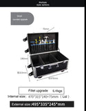 Medical Equipment Case Doctors Bag Large Aluminium Trolley Box with Wheels