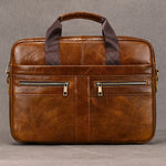 Doctors Briefcase Business and Office Man Laptop Bag Genuine Leather