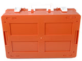 Empty Plastic Case for Medical Equipment & Tools with Carrying Handle & Separators Medium Orange