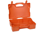 Empty Plastic Case for Medical Equipment & Tools with Carrying Handle Small Orange