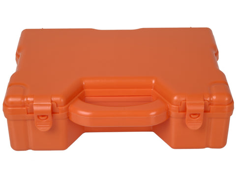 Empty Plastic Case for Medical Equipment & Tools with Carrying Handle Small Orange