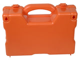 Empty Plastic Case for Medical Equipment & Tools with Carrying Handle Small Orange