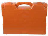 Empty Plastic Case for Medical Equipment & Tools with Carrying Handle Large Orange