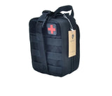 Tactical First Aid Kit Waist Emergency IFAK Bag (Waterproof) Black