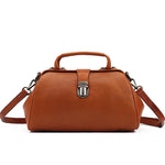 Vintage Genuine Leather Women Doctors Bag Crossbody Messenger Shoulder Bag