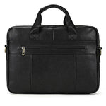 Soft Cow Leather Doctors Briefcase Men Laptop Bag For 15 inch PC