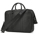 Luxury Doctors Briefcase Genuine Leather Shoulder Bag Crossbody Laptop Bag 14“