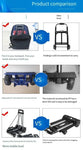 Full Folding Luggage Trolley for the Transport of Various Boxes and Bags (small, for clinical trials)