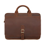 Handmade Pure Leather Men Doctors Briefcase Business Bag