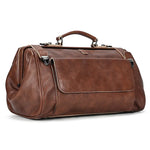 Doctors Bag Genuine Leather Travel Bag with Metal Buckle Anti-theft Designer Bag